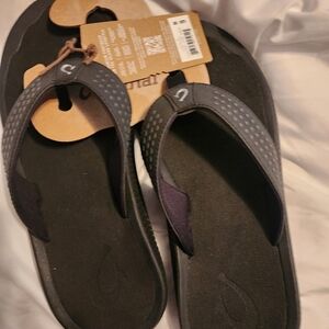 OLUKAI leather sandals men's